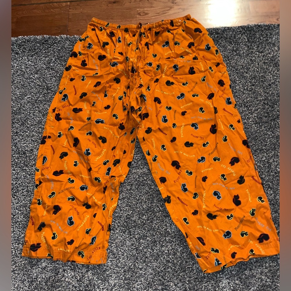 Adorable cat Halloween pj pants